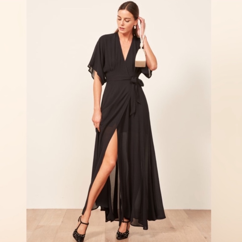 Reformation Winslow Maxi Wrap Dress 357